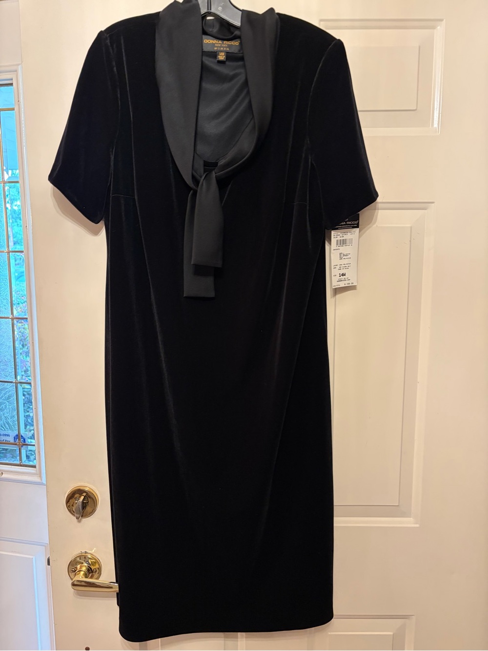 Donna Ricco Black Blazer Size 14W NEW